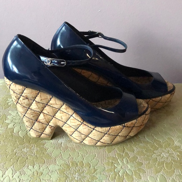 CHANEL WEDGES - Picture 1 of 6